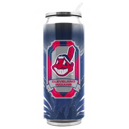 Cleveland Indians Thermo Can Stainless Steel 16.9oz Special Order